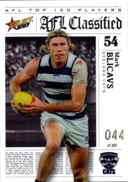 Mark Blicavs, AFL Classified, 2023 Select AFL Footy Stars