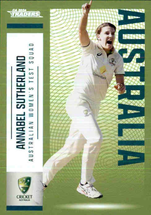 Annabel Sutherland, P036, Parallel, 2024-25 TLA CA Cricket Traders