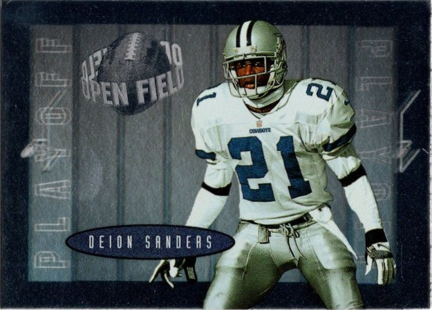 Deion Sanders, #21, Open Field, 1996 Playoff Contenders Football NFL