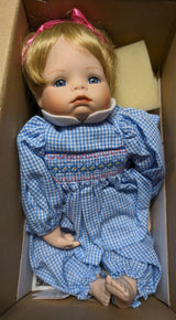 Hannah Needs A Hug! - Doll and Teddy - The Ashton-Drake Galleries