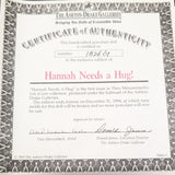 Hannah Needs A Hug! - Doll and Teddy - The Ashton-Drake Galleries