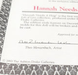 Hannah Needs A Hug! - Doll and Teddy - The Ashton-Drake Galleries