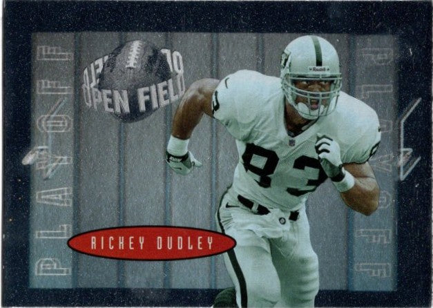 Rickey Dudley, #74, Open Field, 1996 Playoff Contenders Football NFL