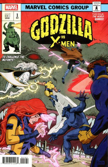 Godzilla vs. X-Men #1 Paolo Rivera Variant Comic