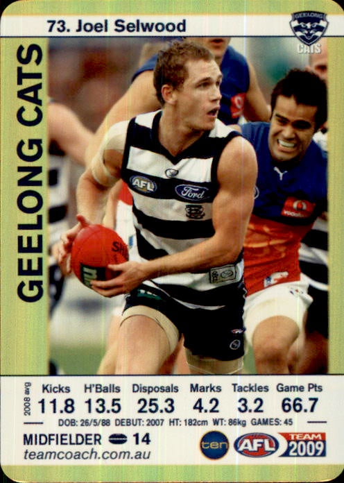 Joel Selwood, Gold, 2009 Teamcoach AFL