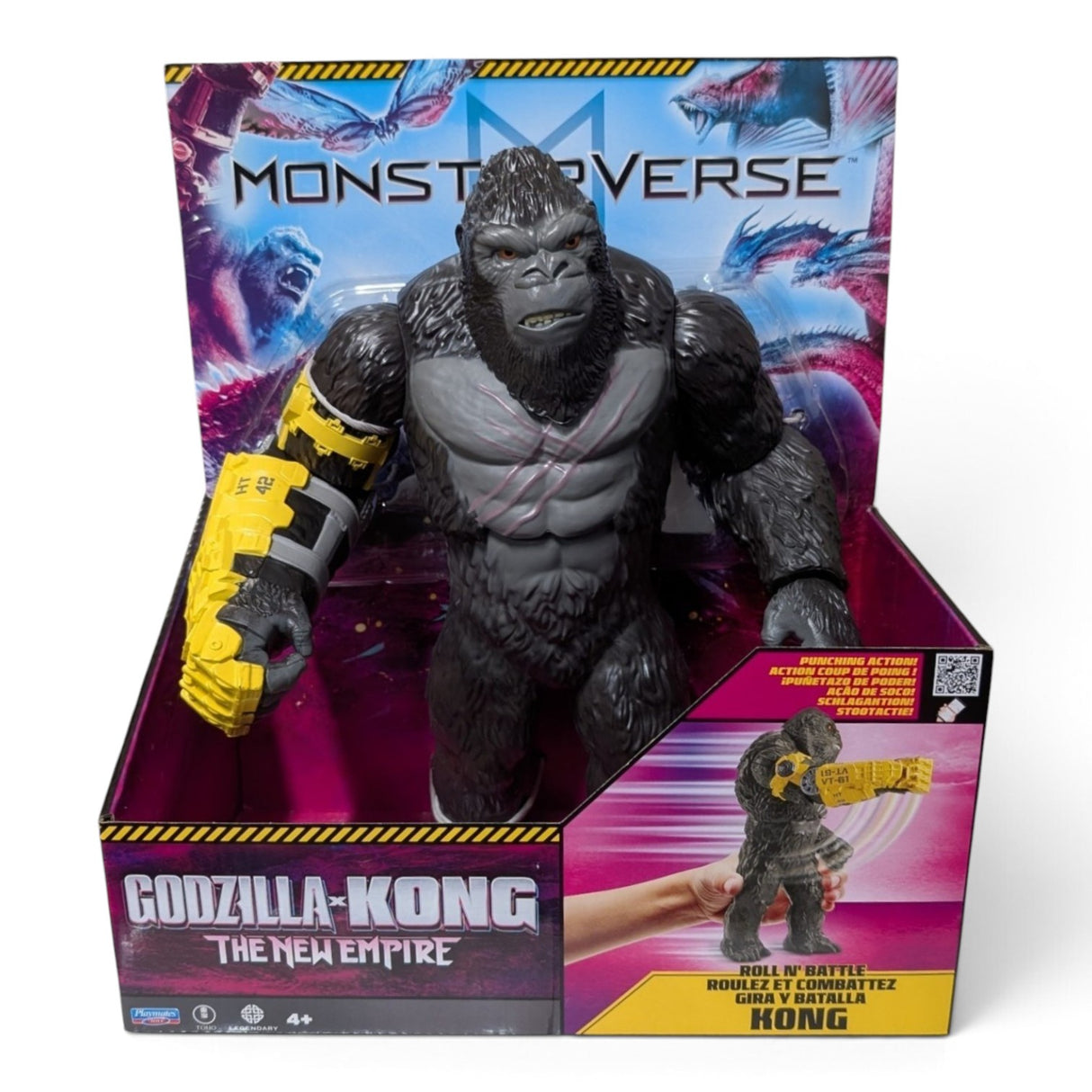 Godzilla x Kong 11" Giant Kong Roll N Battle Punch Action Figure