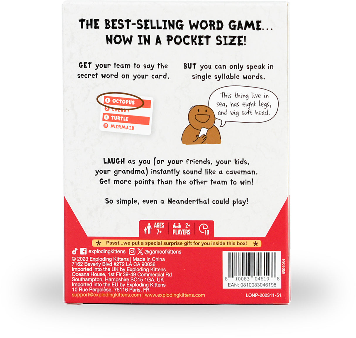 Grab & Game - Poetry For Neanderthals (by Exploding Kittens)