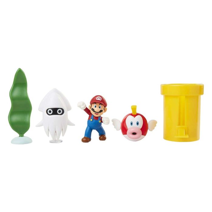 Super Mario - Underwater Diorama World of Nintendo 2.5” Scale Mini Figure Playset