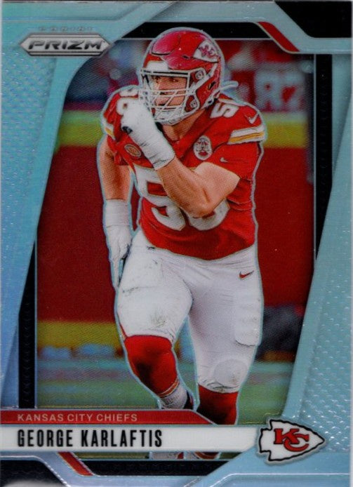 George Karlaftis, Silver Prizm, 2024 Panini Prizm Football NFL