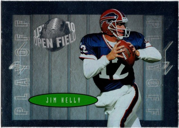 Jim Kelly, #12, Open Field, 1996 Playoff Contenders Football NFL