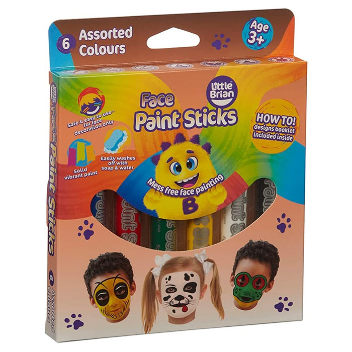 Little Brian Face Paint Sticks Classic 6 pk