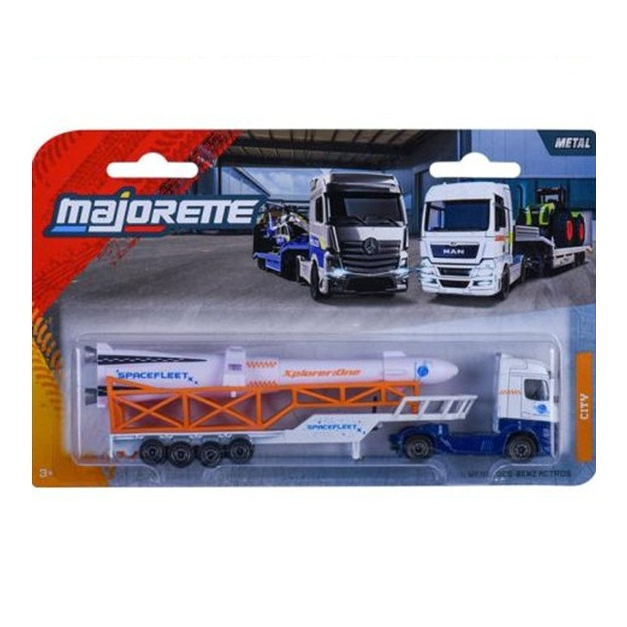 Majorette Transporter - Mercedes-Benz Actros - Spacefleet x, 1:87 Scale Diecast Truck