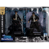 The Blues Brothers - Jake & Elwood Blues Movie Maniacs McFarlane Gold Label 6" Scale Posed PVC Figure 2-Pack