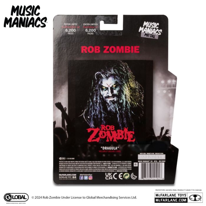 Rob Zombie - Rob Zombie McFarlane Music Maniacs Metal 6" Scale Action Figure