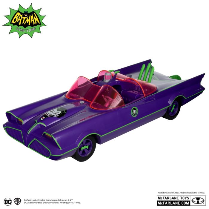 Batman (1966) - Batmobile & The Joker Figure DC Retro Gold Label 6" Scale Action Figure Vehicle 2-Pack