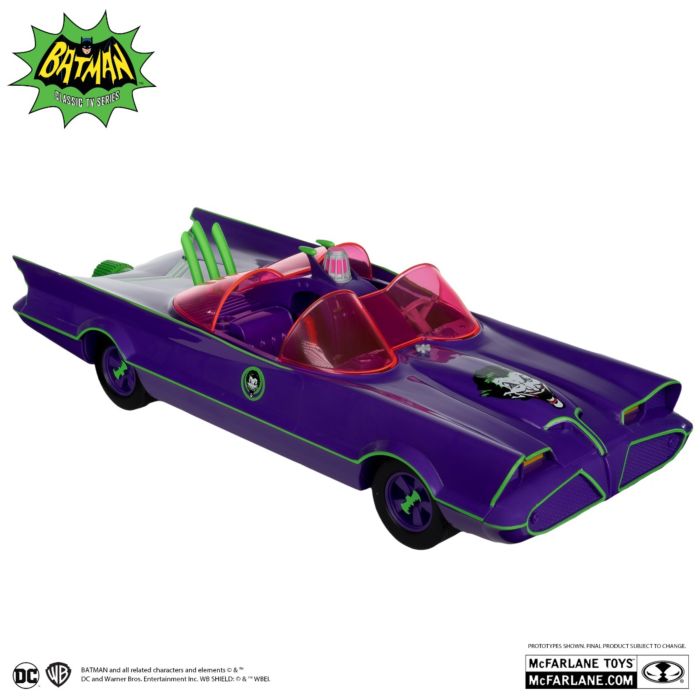 Batman (1966) - Batmobile & The Joker Figure DC Retro Gold Label 6" Scale Action Figure Vehicle 2-Pack