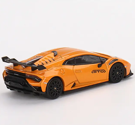 Mini GT, Lamborghini Huracán STO  Arancio Borealis, 1:64 Scale Diecast Model Car