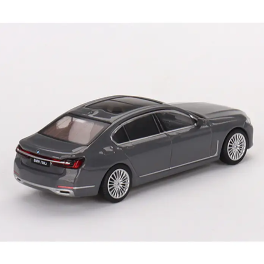 Mini GT, BMW 750Li xDrive Bernina Grey Amber Effect, 1:64 Scale Diecast Model Car