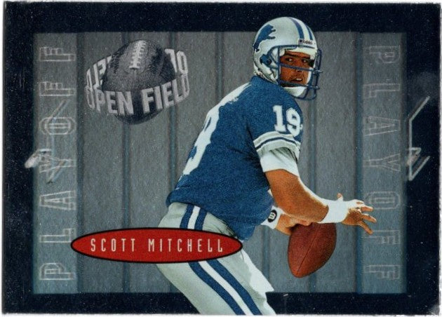 Scott Mitchell, #16, Open Field, 1996 Playoff Contenders Football NFL