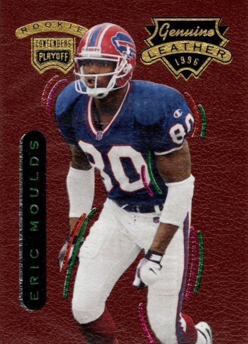 Eric Moulds, RC, #97, Genuine Leather, 1996 Playoff Contenders Football NFL