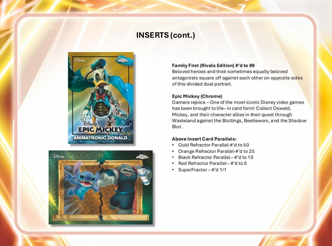 2026 Topps Disney Neon Hobby Box