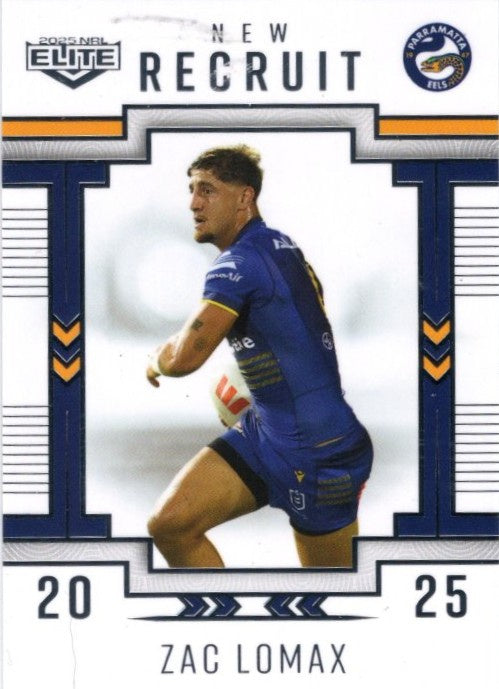Zac Lomax, New Recruit, 2025 TLA Elite NRL Rugby League