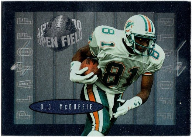 O.J. McDuffie, #81, Open Field, 1996 Playoff Contenders Football NFL