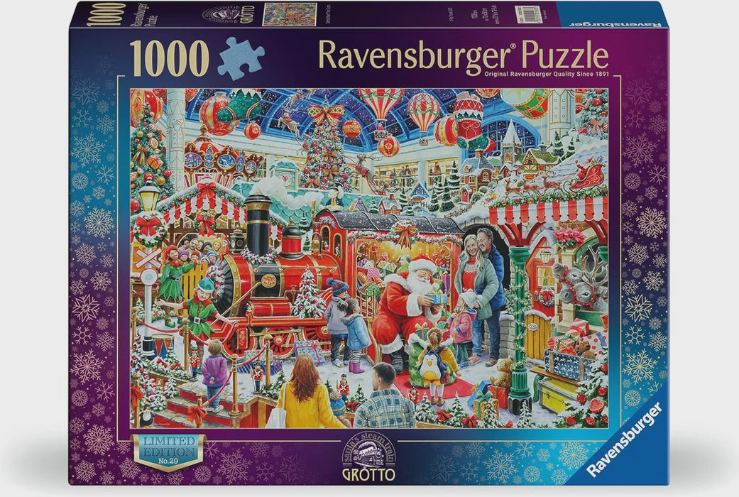 Ravensburger - Santas Steam Train Grotto - 1000 Piece Jigsaw Puzzle