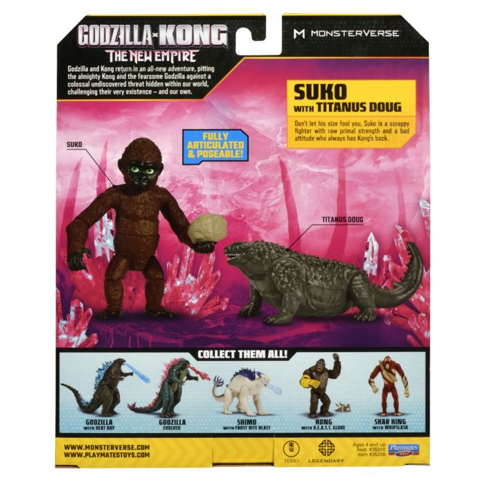 MonsterVerse Godzilla vs. Kong 2: The New Empire - Suko with Titanus Doug 6" Action Figure