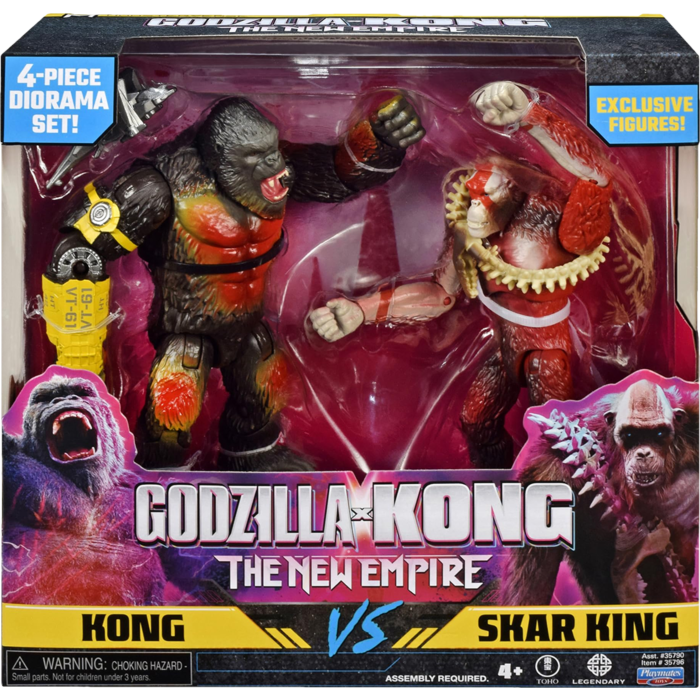 MonsterVerse Godzilla vs. Kong 2: The New Empire - Kong vs. Skar King 6" Action Figure 2-Pack