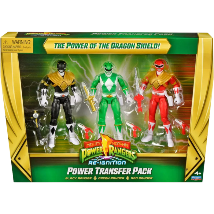 Mighty Morphin Power Rangers: Re-Ignition - Dragon Shield Power Transfer 5.25" Action Figure 3-Pack