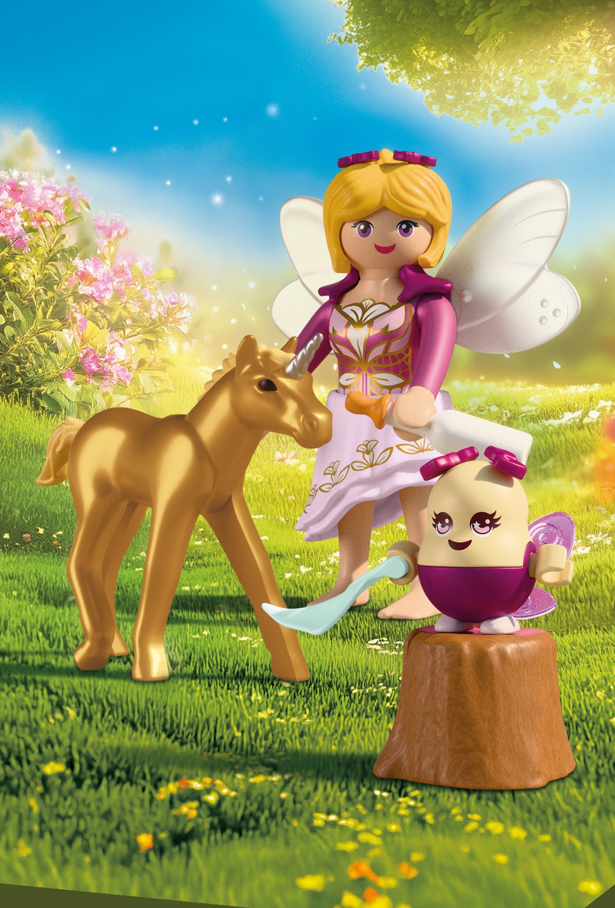Playmobil 71844 - Golden Unicorn Foal with Fairy