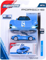 Blue Porsche Vision Gran Turismo 72 - Majorette: Porsche Deluxe Cars, 1:64 Scale Diecast Car