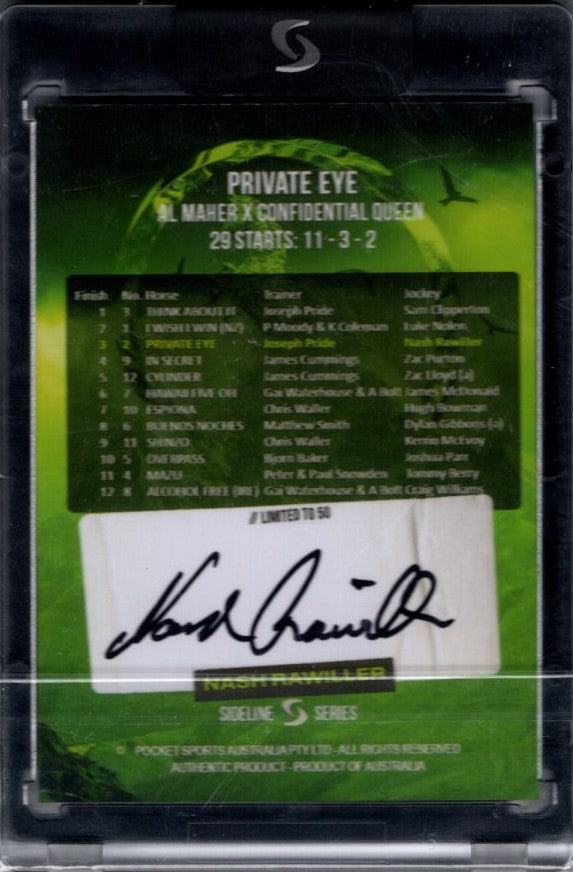 Private Eye X Nash Rawiller, Signature Black Edition, Sideline Series