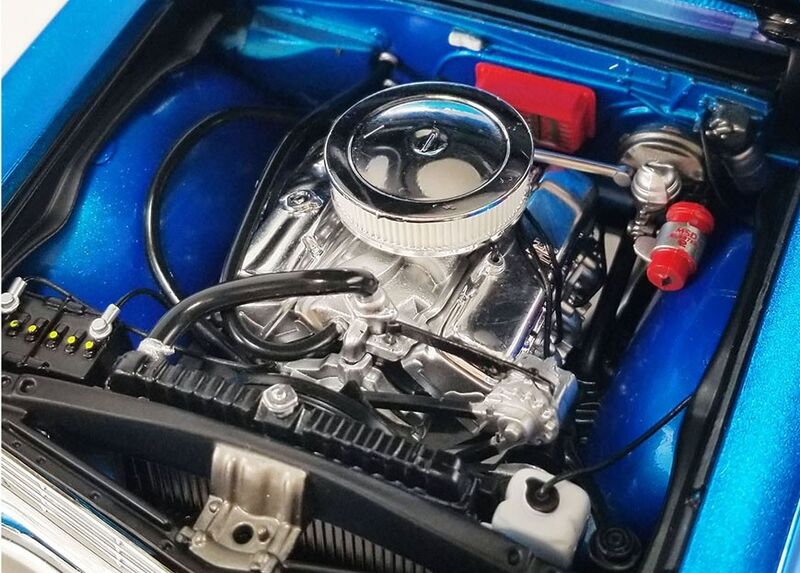 Blue 1965 Chevrolet El Camino, 1:18 Scale Diecast Car