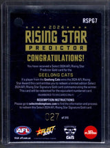 Oliver Dempsey, Rising Star Gold Booklet & Predictor, 2024 Select AFL Footy Stars