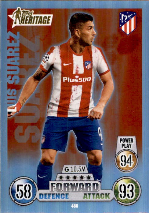Luis Suarez, Topps Heritage, 2021-22 Topps Match Attax UEFA Champions & Europa League