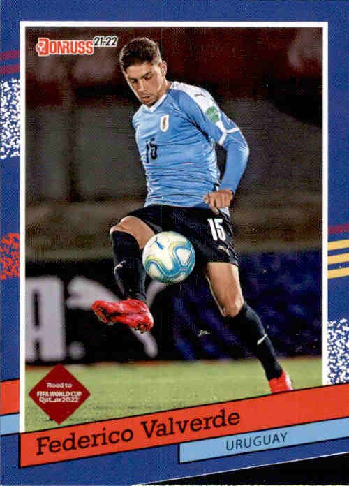 Federico Valverde, 1991 Tribute, 2021-22 Panini Donruss Soccer Road To FIFA World Cup Qatar