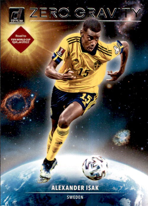 Alexander Isak, Zero Gravity, 2021-22 Panini Donruss Soccer Road To FIFA World Cup Qatar
