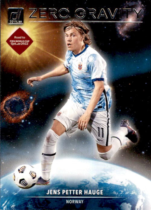 Jens Petter Hauge, Zero Gravity, 2021-22 Panini Donruss Soccer Road To FIFA World Cup Qatar