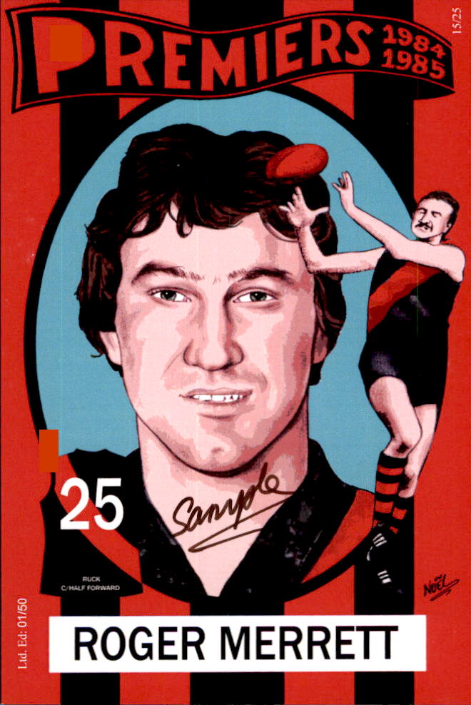 Essendon Bombers 1984-1985 Back to Back Premiers Card Set by Noel