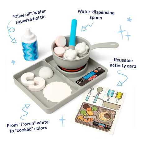 Melissa & Doug - Water WOW! Simmer & Stir Stove-Top Play Set
