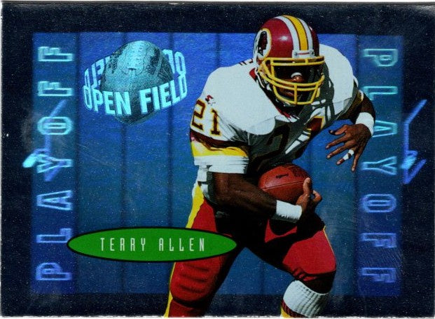 Terry Allen, #9, Open Field, 1996 Playoff Contenders Football NFL