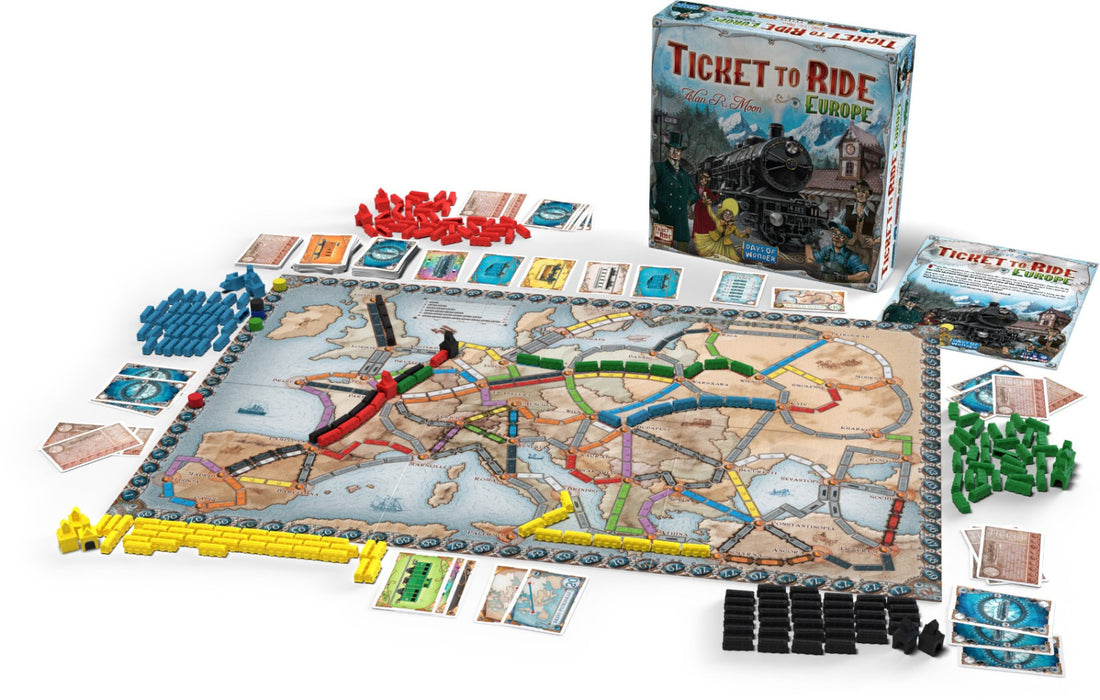 Ticket to Ride Europe Board Game