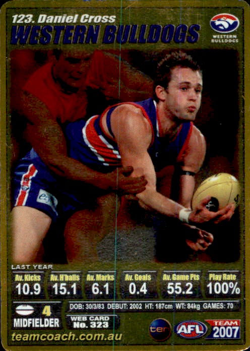 Daniel Cross, Gold, 2007 Teamcoach AFL