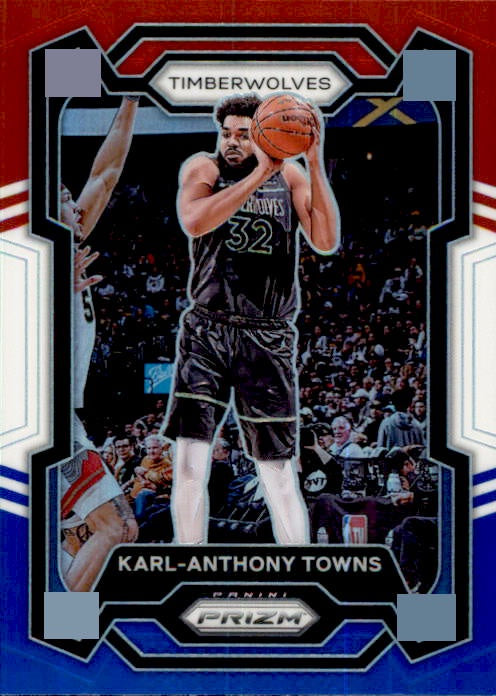 Karl Anthony-Towns, Red White Blue Prizm, 2023-24 Panini Prizm Basketball NBA