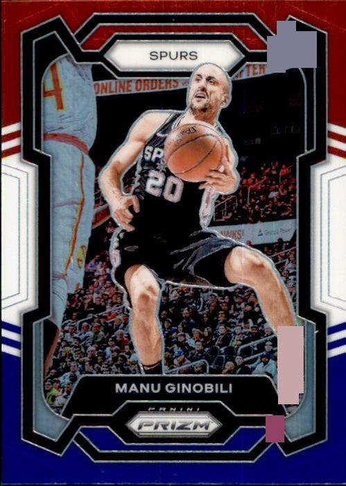 Manu Ginobili, Red White Blue Prizm, 2023-24 Panini Prizm Basketball NBA