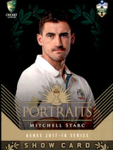 Portraits Show Card Set of 6, 2017-18 Tap'n'play CA Ashes Cricket