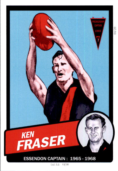 Essendon Bombers Captains Card Set by Noel