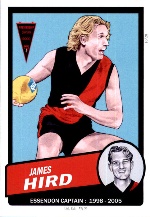 Essendon Bombers Captains Card Set by Noel